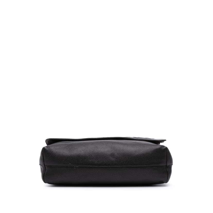 Gucci Pebbled Calfskin Soho Messenger Bag Black Leather Good condition - Inside View