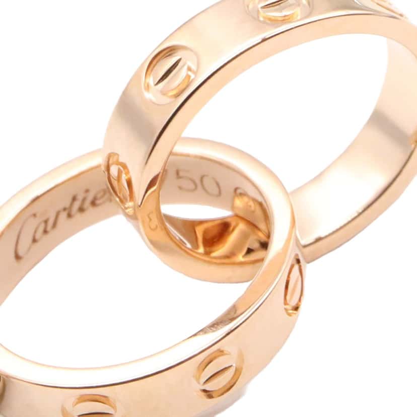 Cartier 18K Rose Gold Baby Love Necklace Pink Rose Gold Good condition - Model View