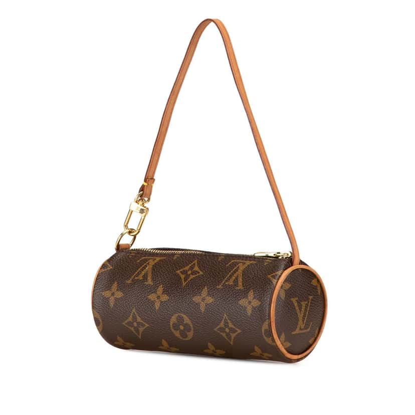 Louis Vuitton Monogram Papillon Pochette Brown Canvas Good condition - Back View
