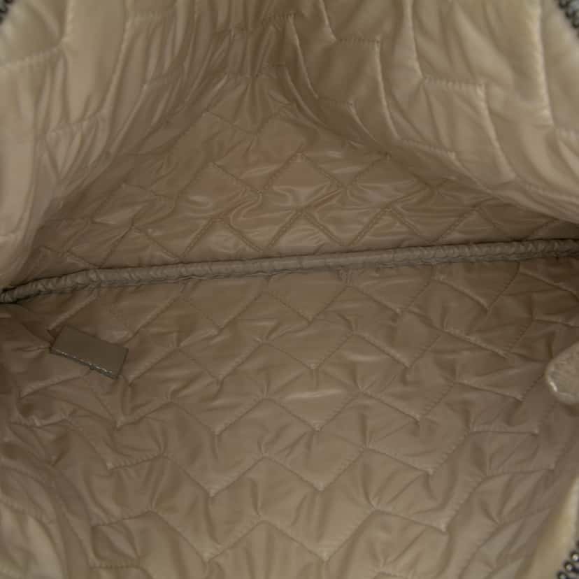 Chanel Medium Metallic Chevron Calfskin O Case Clutch Silver Leather Fair condition - Model View