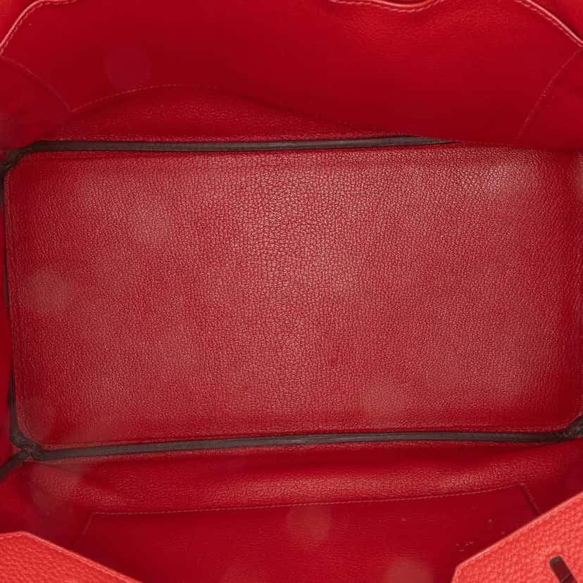 Hermès Togo Birkin Retourne 35 Red Leather Good condition - Model View