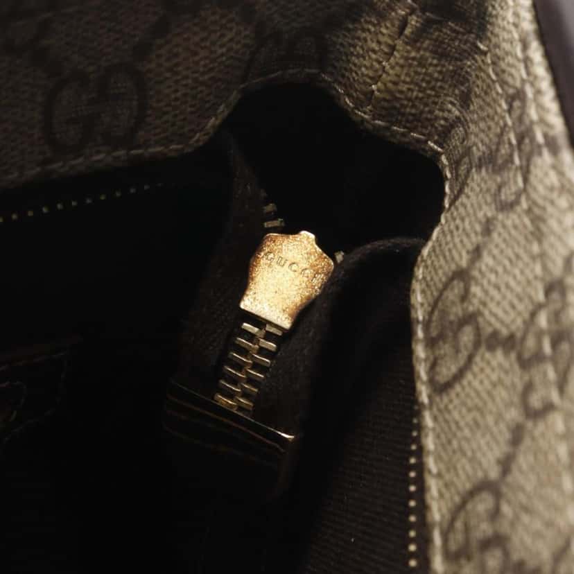 Gucci GG Supreme Crossbody Brown Canvas Good condition - Box View