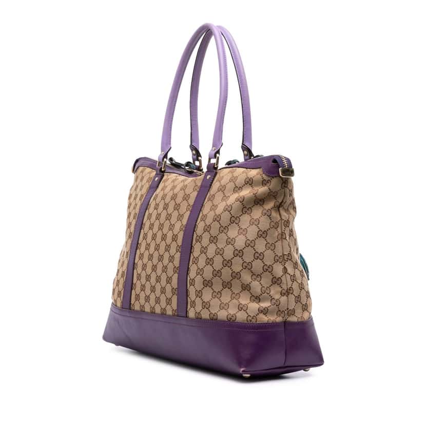 Gucci GG Canvas Tote Brown Canvas Good condition - Back View