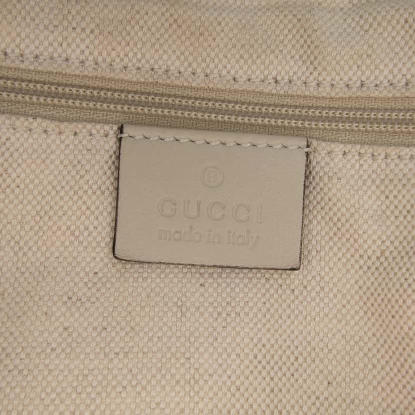Gucci Guccissima Sukey Satchel White Leather Good condition - Box View
