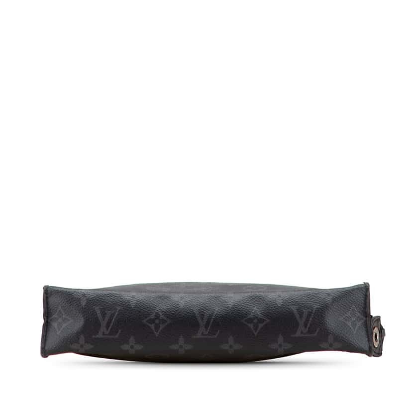 Louis Vuitton Monogram Eclipse Pochette Voyage MM Black Canvas Fair condition - Inside View