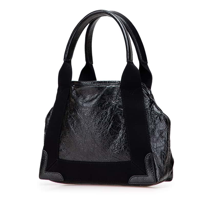 Balenciaga Leather Navy Cabas Tote XS Black Leather Good condition - Back View