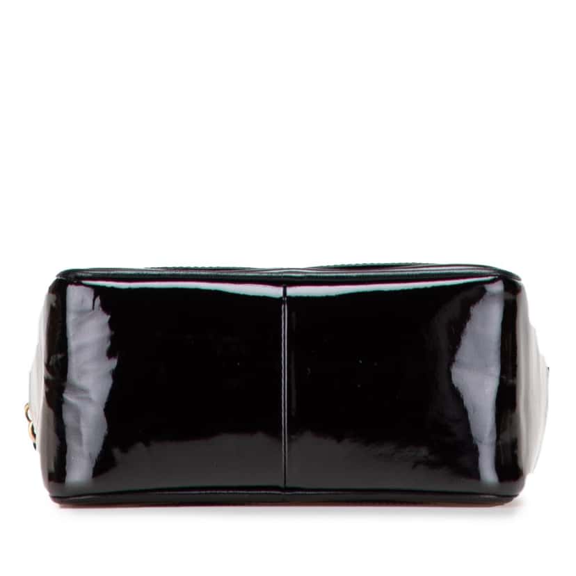 Chanel CC Patent Tassel Camera Bag Black Leather Good condition - Inside View