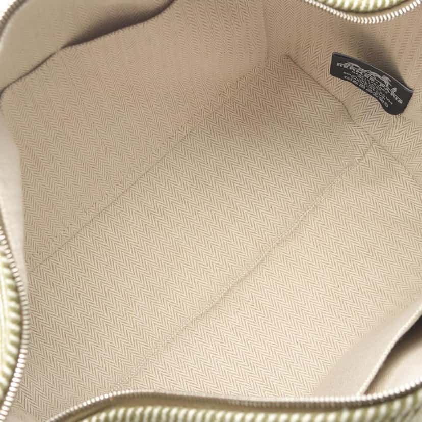 Hermès Large Wool Bride A Brac H Natte Case Green Wool Very good condition - Inside View