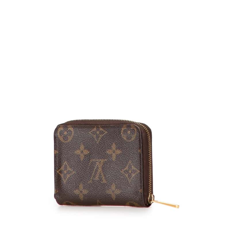 Louis Vuitton Monogram Zippy Coin Purse Brown Canvas Good condition - Back View