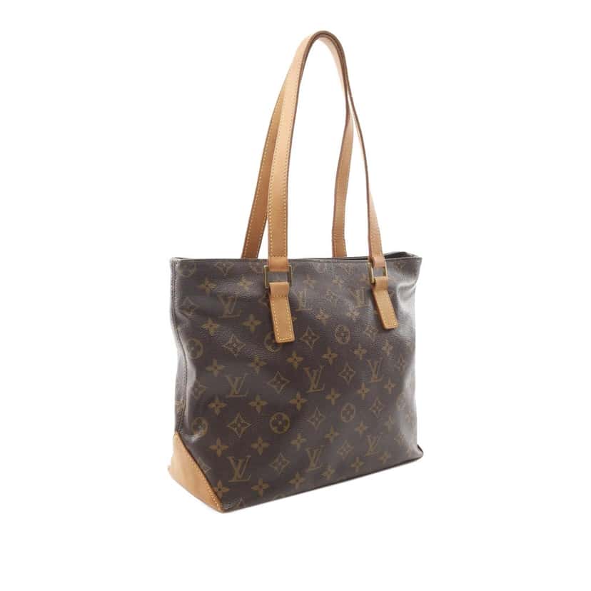 Louis Vuitton Monogram Cabas Piano Brown Canvas Good condition - Back View