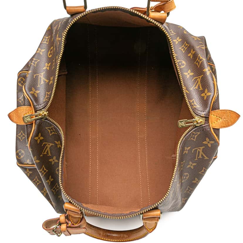 Louis Vuitton Monogram Keepall 45 Brown Canvas Fair condition - Model View