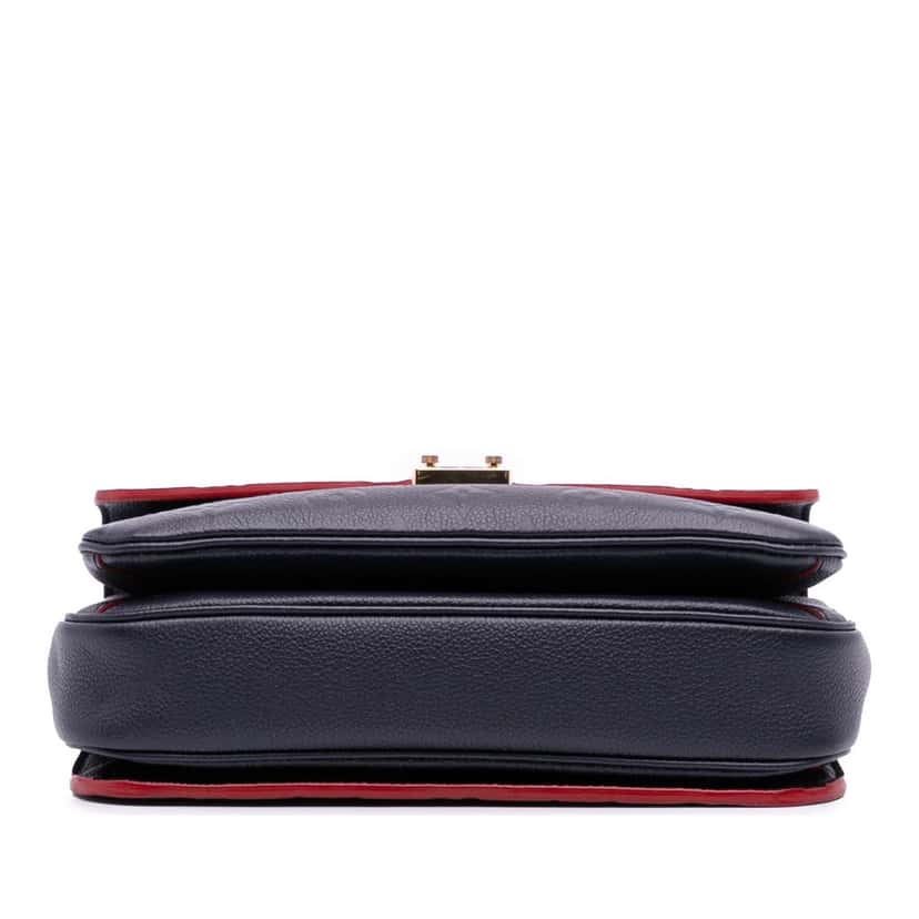 Louis Vuitton Monogram Empreinte Pochette Metis Blue Leather Good condition - Inside View