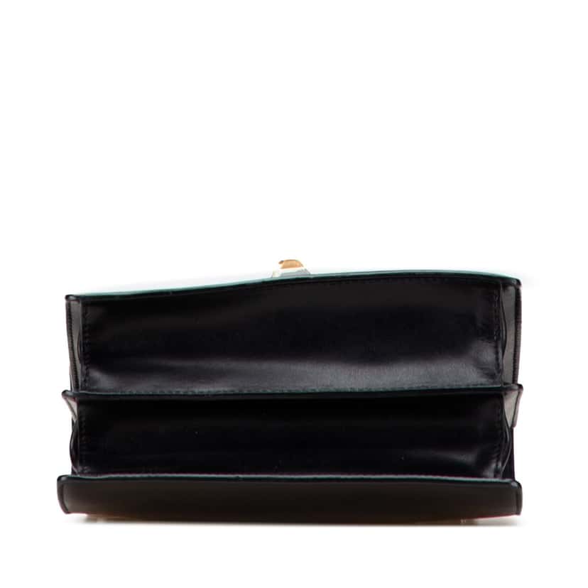 Fendi Mini Leather Monster Kan I Crossbody Black Leather Good condition - Inside View