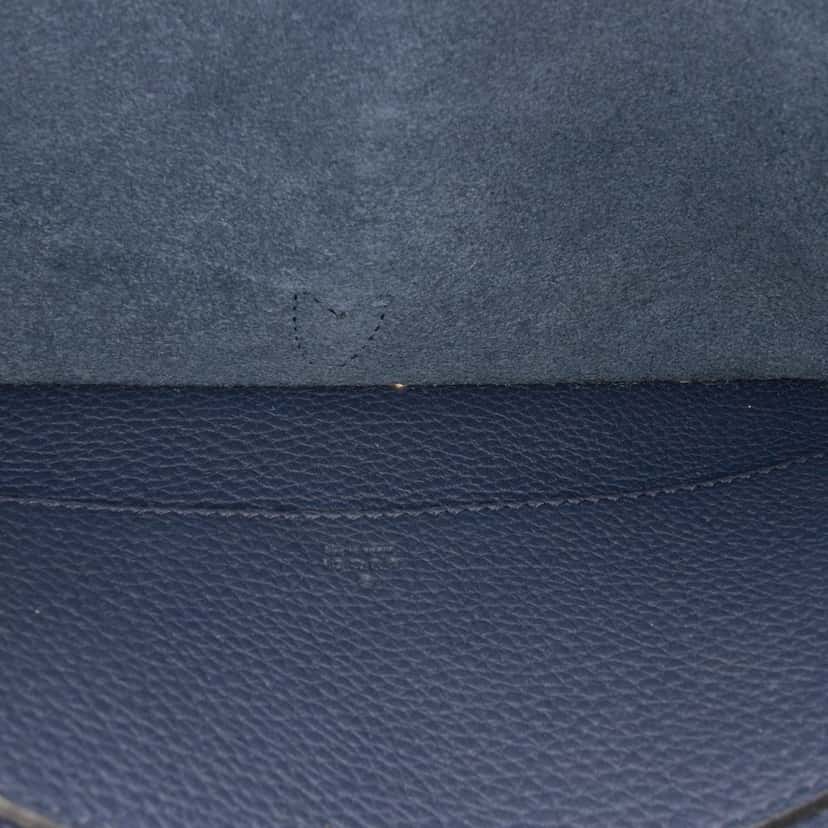 Gucci Calfskin Soft Jackie Flap Convertible Crossbody Blue Leather Good condition - Model View