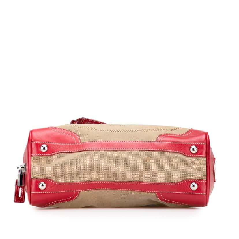 Prada Canvas Canapa Logo Shoulder Bag Brown Canvas Fair condition - Inside View