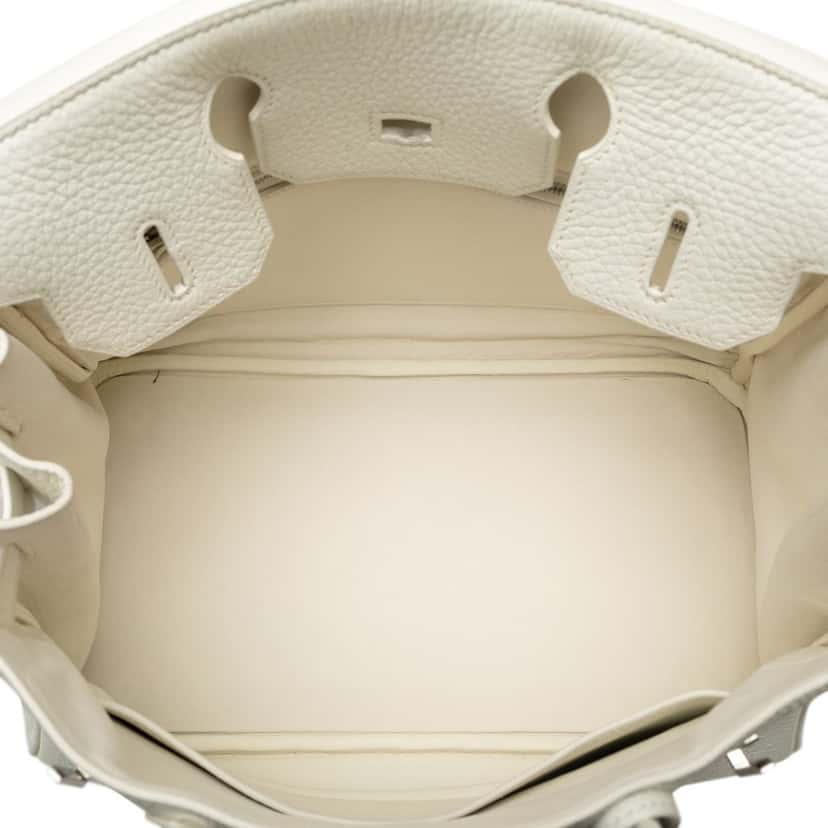 Hermès Clemence Birkin 30 White Leather Fair condition - Box View