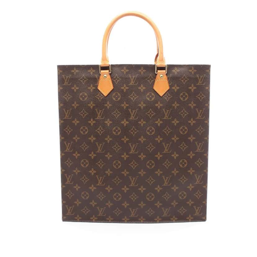 Louis Vuitton Monogram Sac Plat Brown Canvas Good condition - Front View