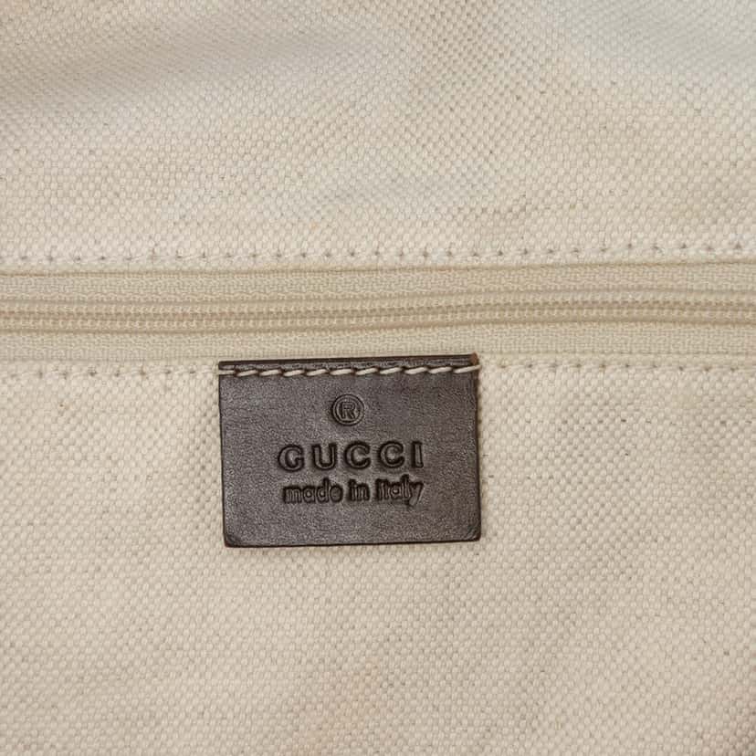 Gucci GG Canvas Sukey Satchel Brown Canvas Good condition - Box View
