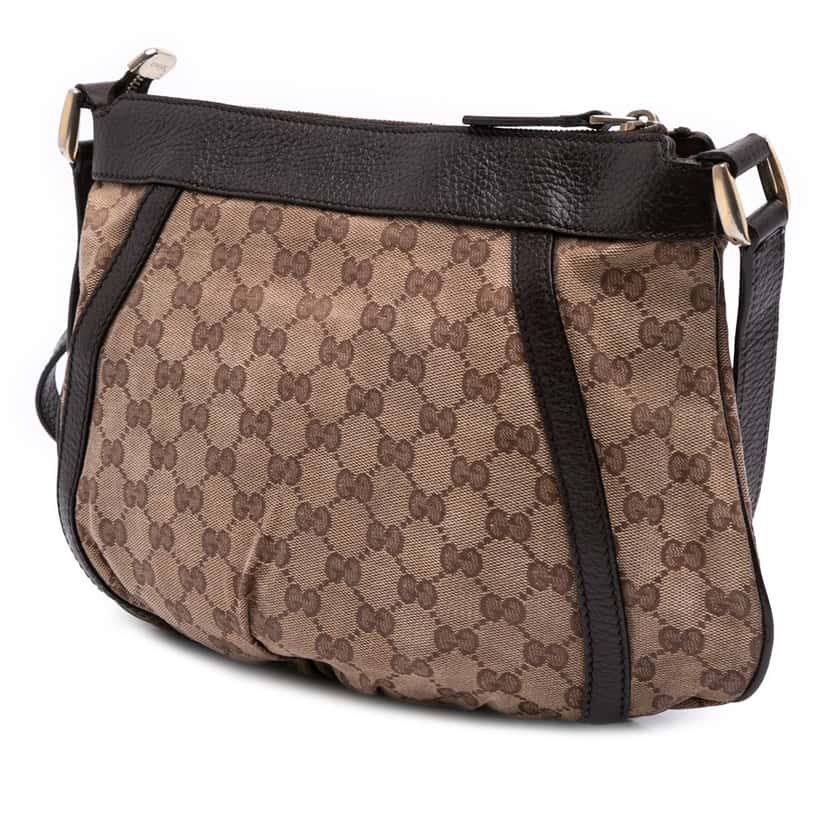 Gucci GG Canvas Abbey D Ring Crossbody Brown Canvas Good condition - Back View
