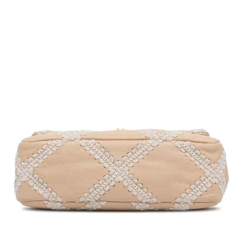 Chanel Medium Crochet Calfskin 19 Flap Brown Leather Good condition - Box View