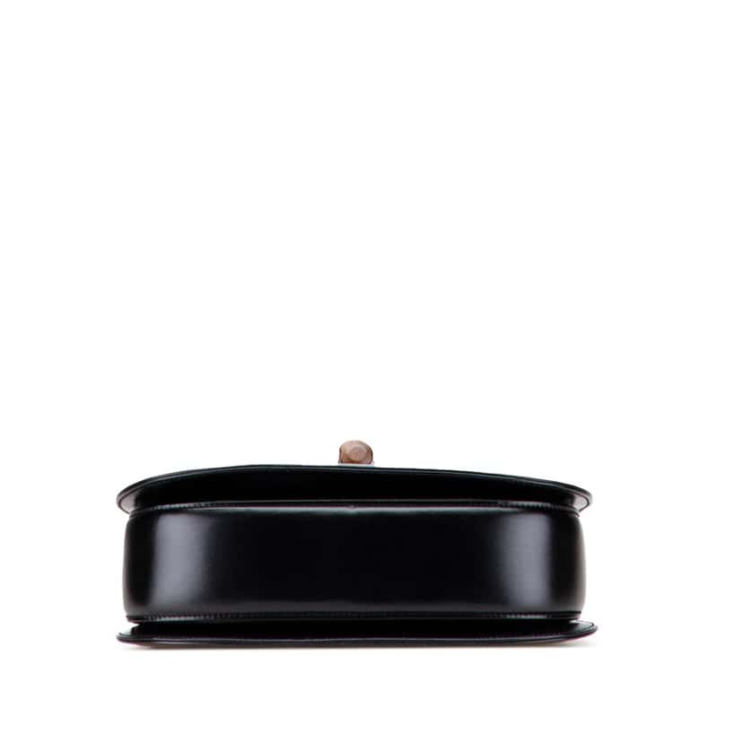 Gucci Calfskin Bamboo Night Black Leather Good condition - Inside View
