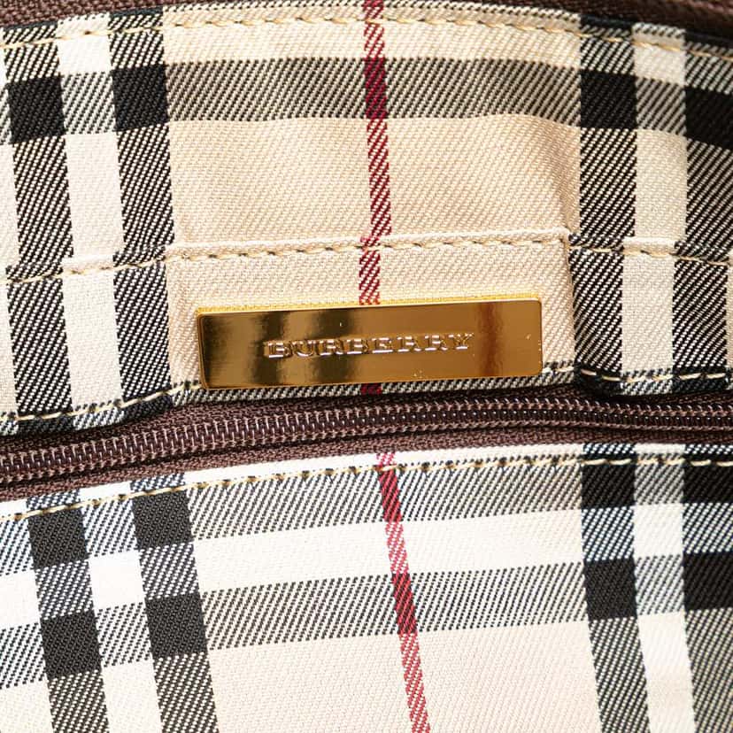 Burberry Leather Shoulder Bag Brown Leather Good condition - Box View