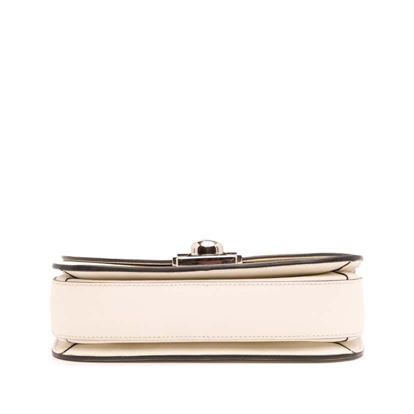Prada Saffiano Lux Arcade Satchel White Leather Good condition - Inside View