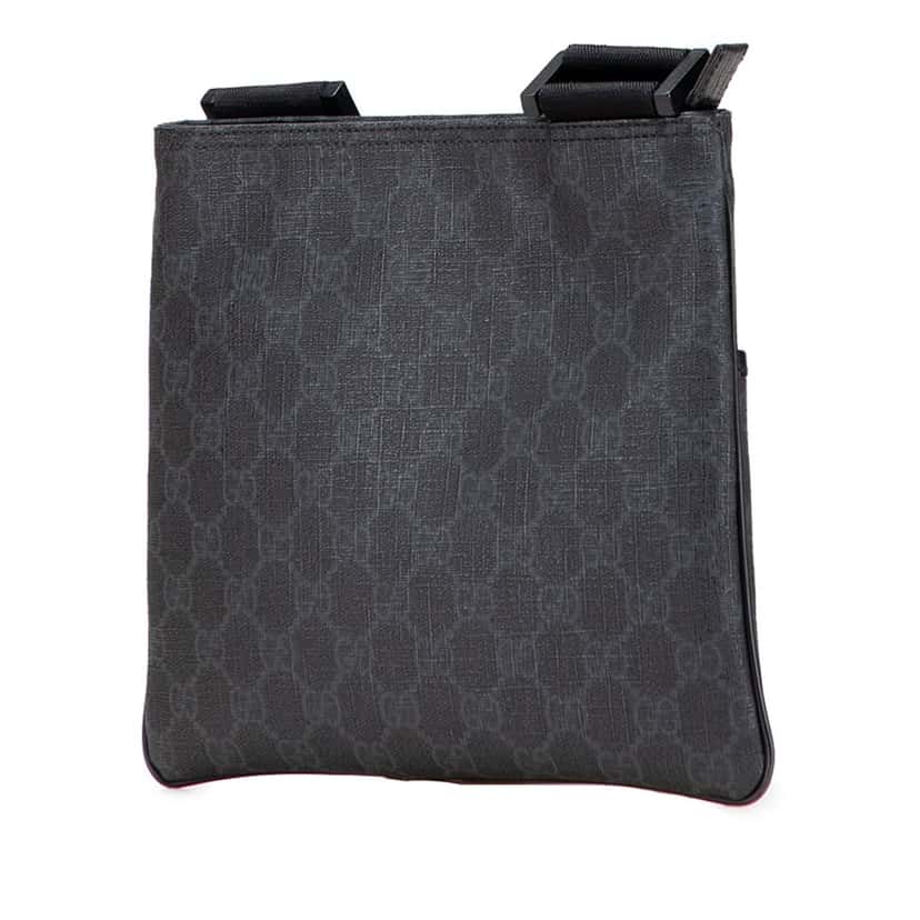 Gucci GG Supreme Crossbody Black Canvas Good condition - Back View