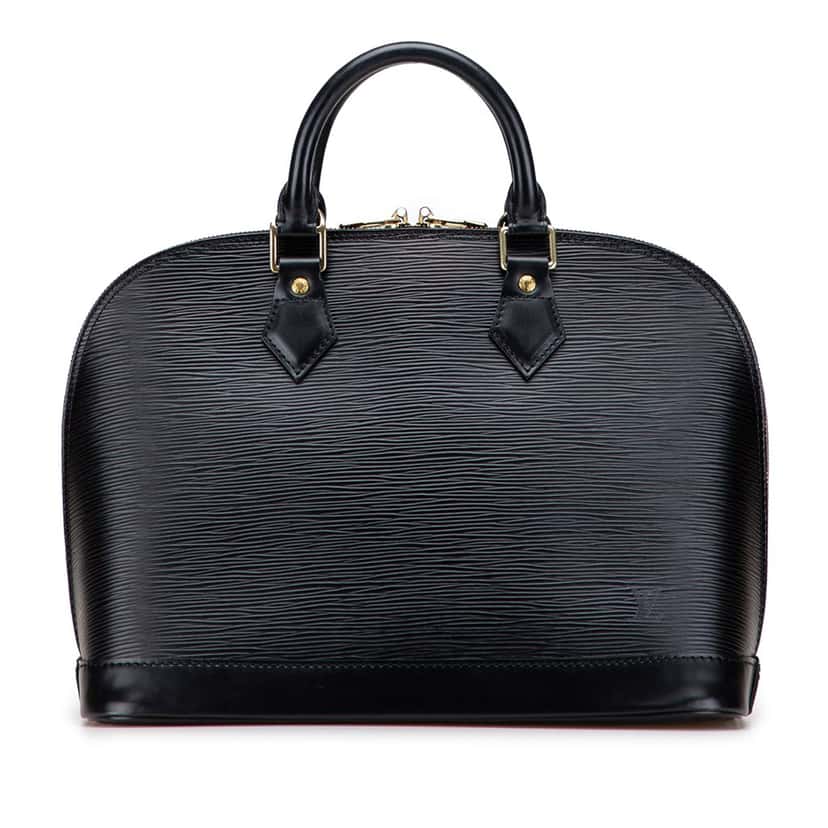 Louis Vuitton Epi Alma PM Black Leather Good condition - Front View