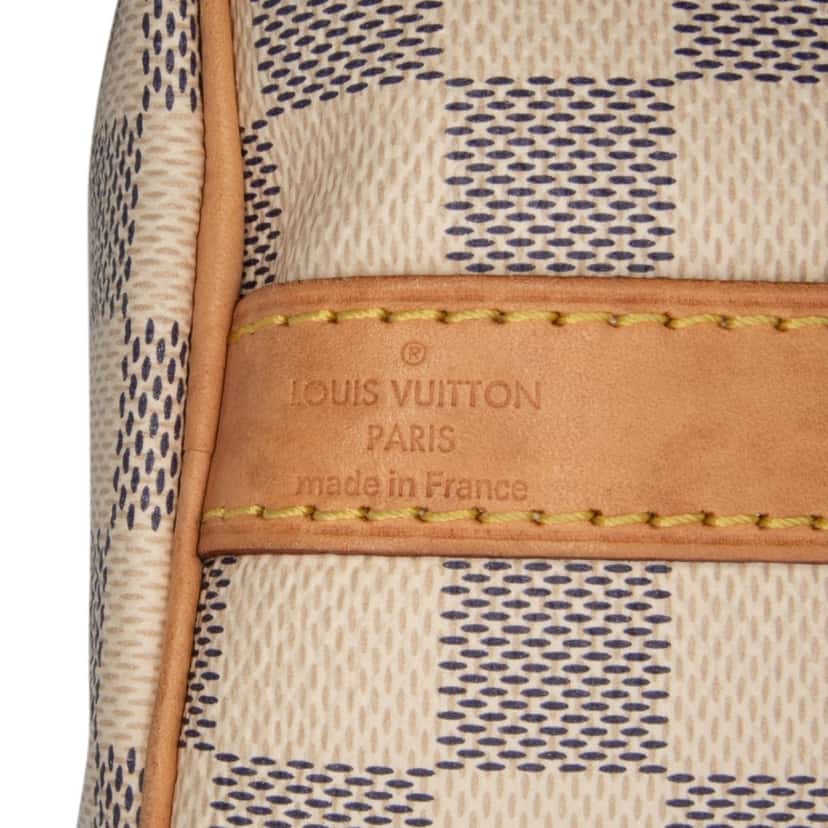 Louis Vuitton Damier Azur Speedy Bandouliere 25 White Canvas Good condition - Box View