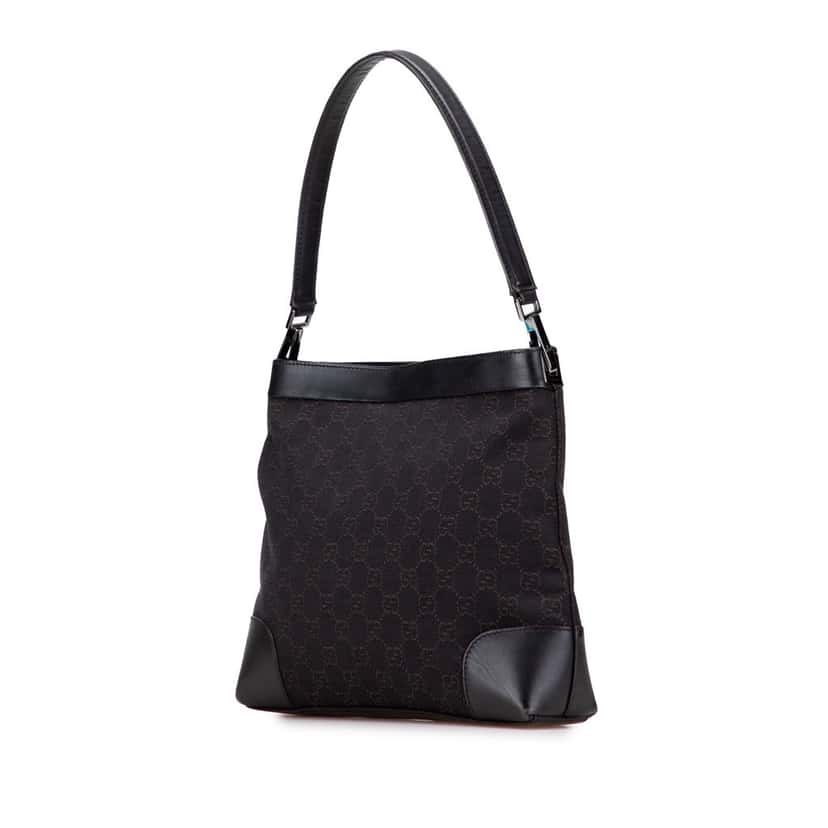 Gucci GG Denim Shoulder Bag Brown Denim Good condition - Back View
