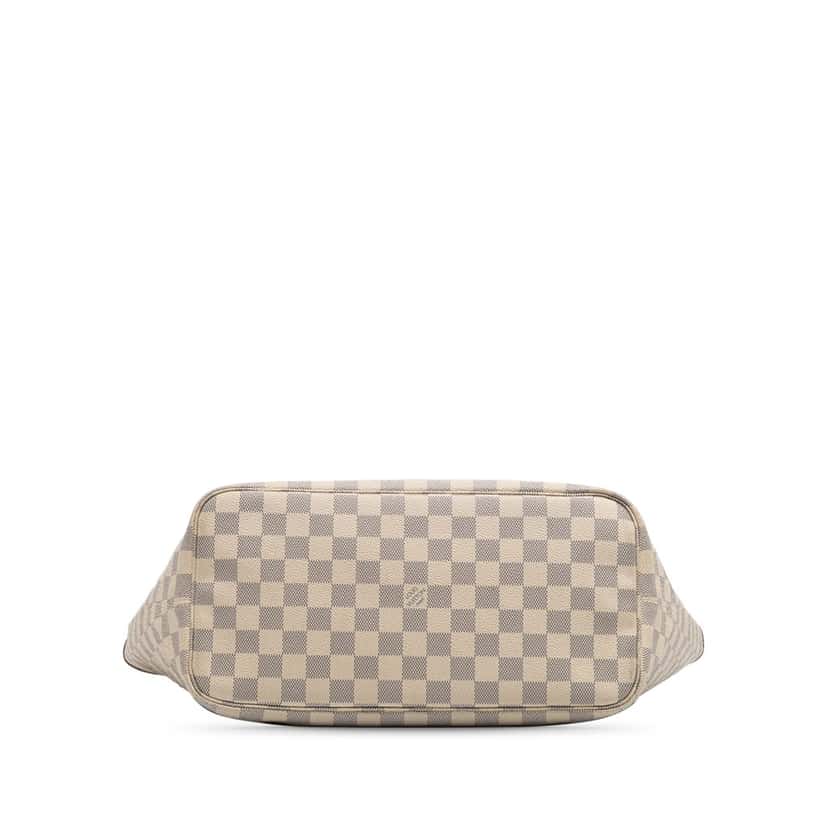 Louis Vuitton Damier Azur Neverfull MM White Canvas Good condition - Inside View