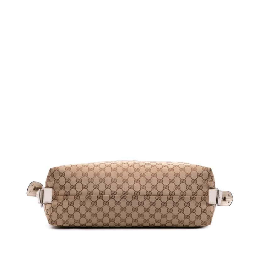 Gucci Medium GG Canvas Bamboo Bar Tote Brown Canvas Good condition - Inside View