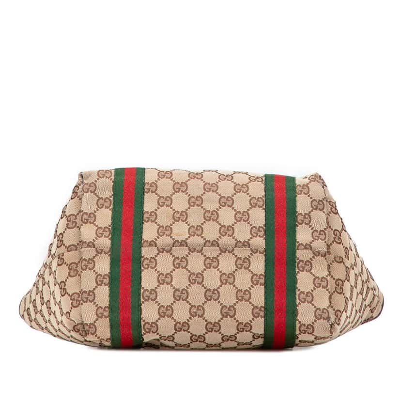 Gucci GG Canvas Jolicoeur Tote Brown Canvas Good condition - Inside View