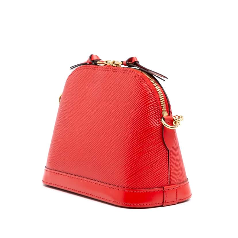 Louis Vuitton Epi Mini Alma Red Leather Good condition - Back View