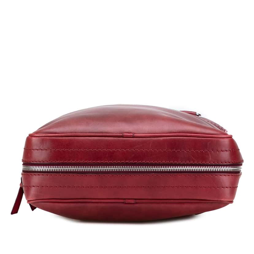 Louis Vuitton Cuir Bequia Porte Document Vertical Bag Red Leather Fair condition - Inside View