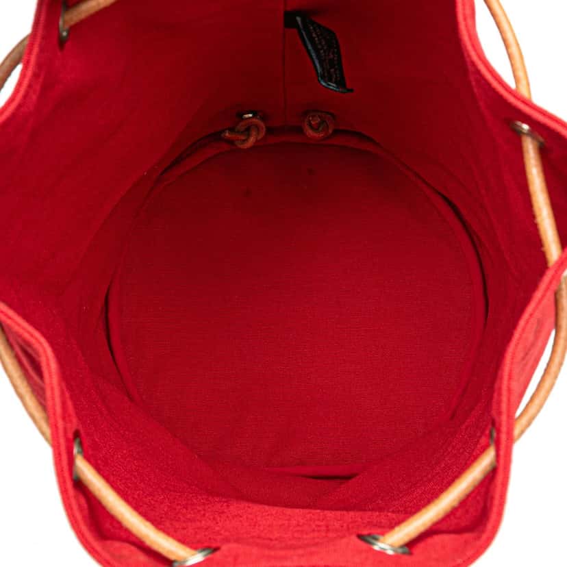 Hermès Toile Polochon Mimile Red Canvas Good condition - Model View