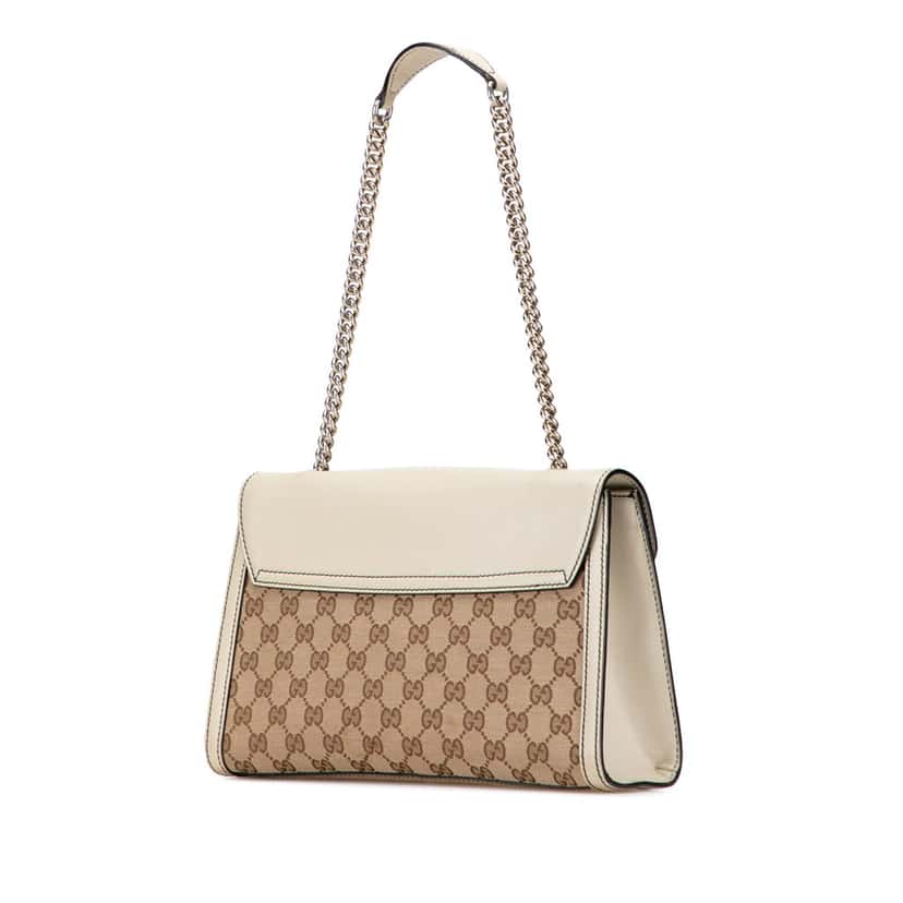 Gucci Medium GG Canvas Emily Shoulder Bag Brown Canvas Good condition - Back View