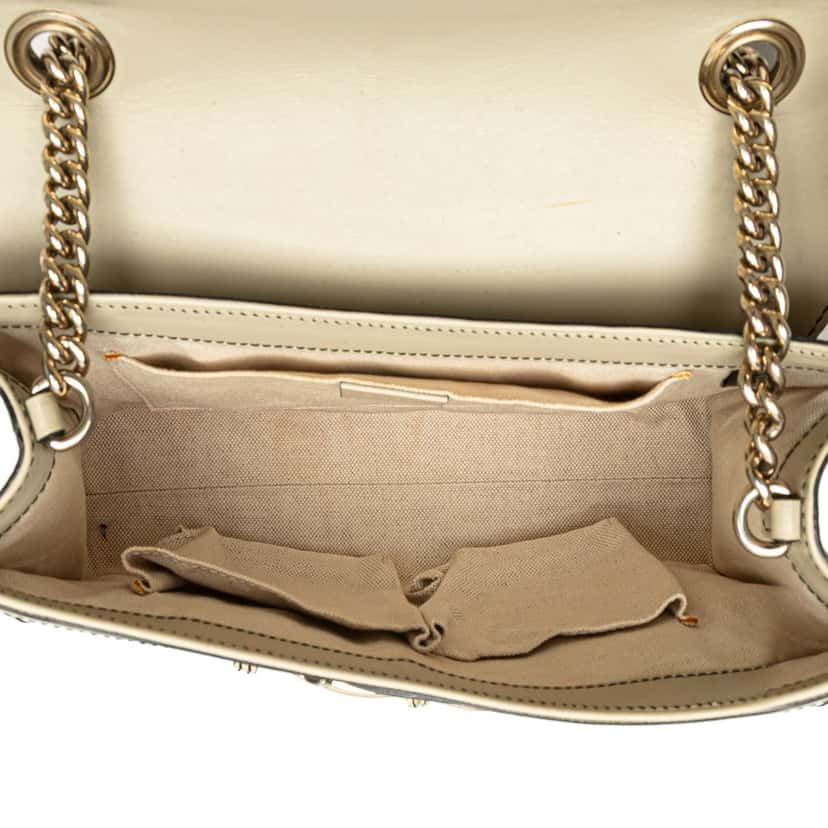 Gucci Medium GG Canvas Emily Shoulder Bag Brown Canvas Good condition - Model View