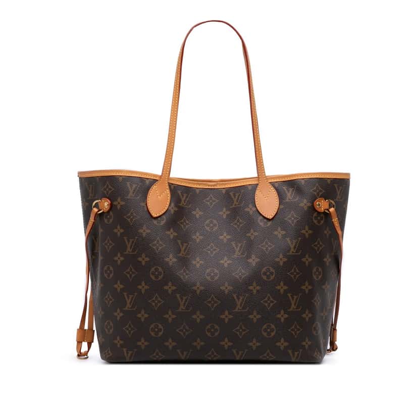 Louis Vuitton Monogram Neverfull MM Brown Canvas Good condition - Front View