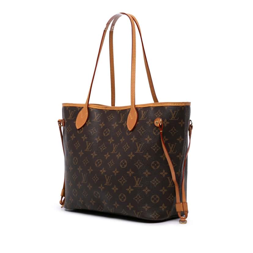 Louis Vuitton Monogram Neverfull MM Brown Canvas Good condition - Back View