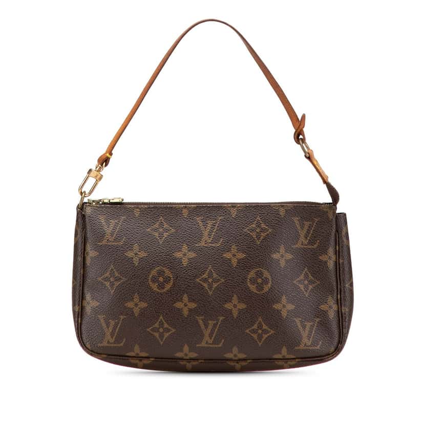 Louis Vuitton Monogram Pochette Accessoires Brown Canvas Good condition - Front View