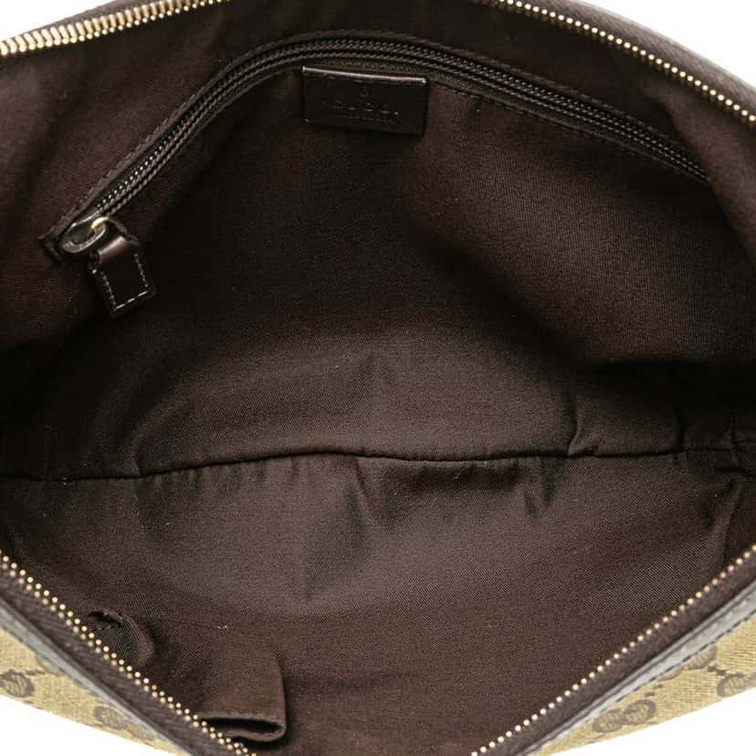 Gucci GG Canvas Web Crossbody Brown Canvas Good condition - Model View