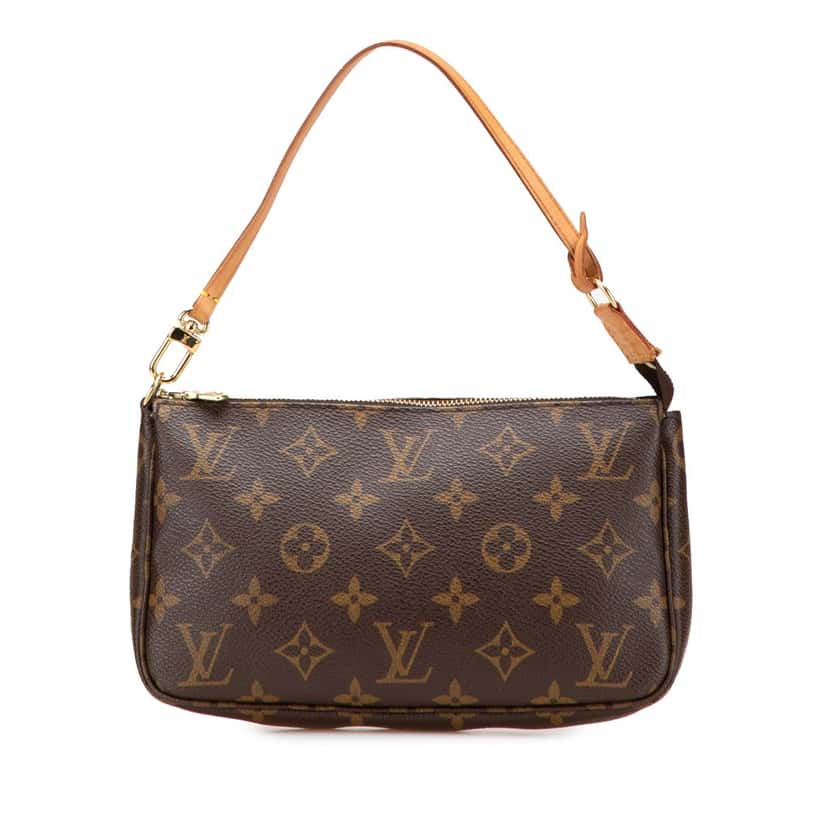 Louis Vuitton Monogram Pochette Accessoires Brown Canvas Good condition - Front View