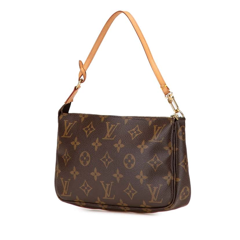 Louis Vuitton Monogram Pochette Accessoires Brown Canvas Good condition - Back View