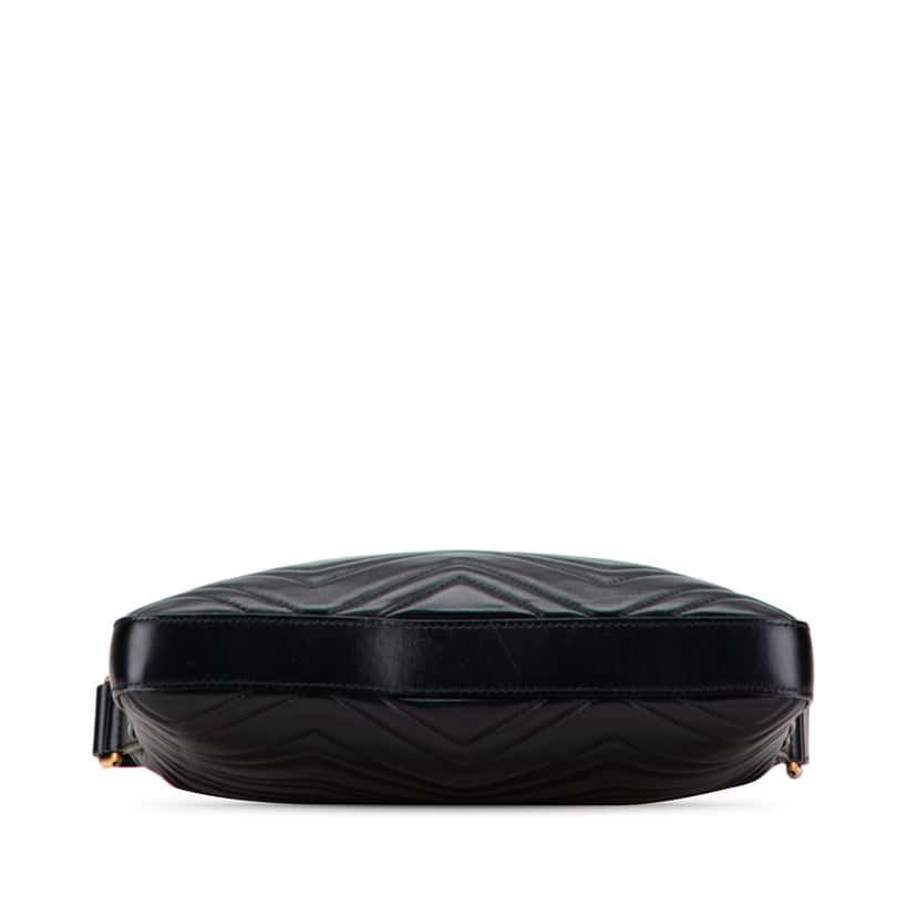Gucci GG Marmont Matelasse Leather Crossbody Black Leather Good condition - Inside View