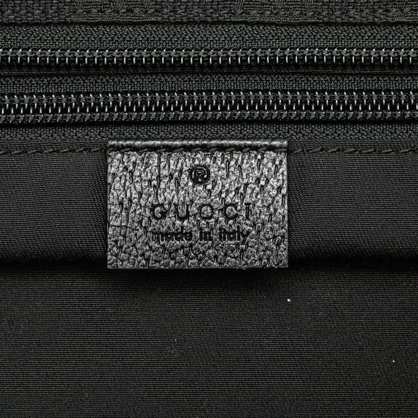 Gucci GG Canvas Web Handbag Black Canvas Good condition - Box View