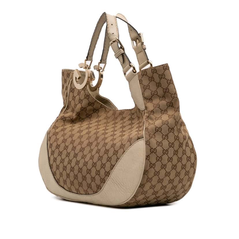 Gucci GG Canvas Charlotte Tote Brown Canvas Good condition - Back View