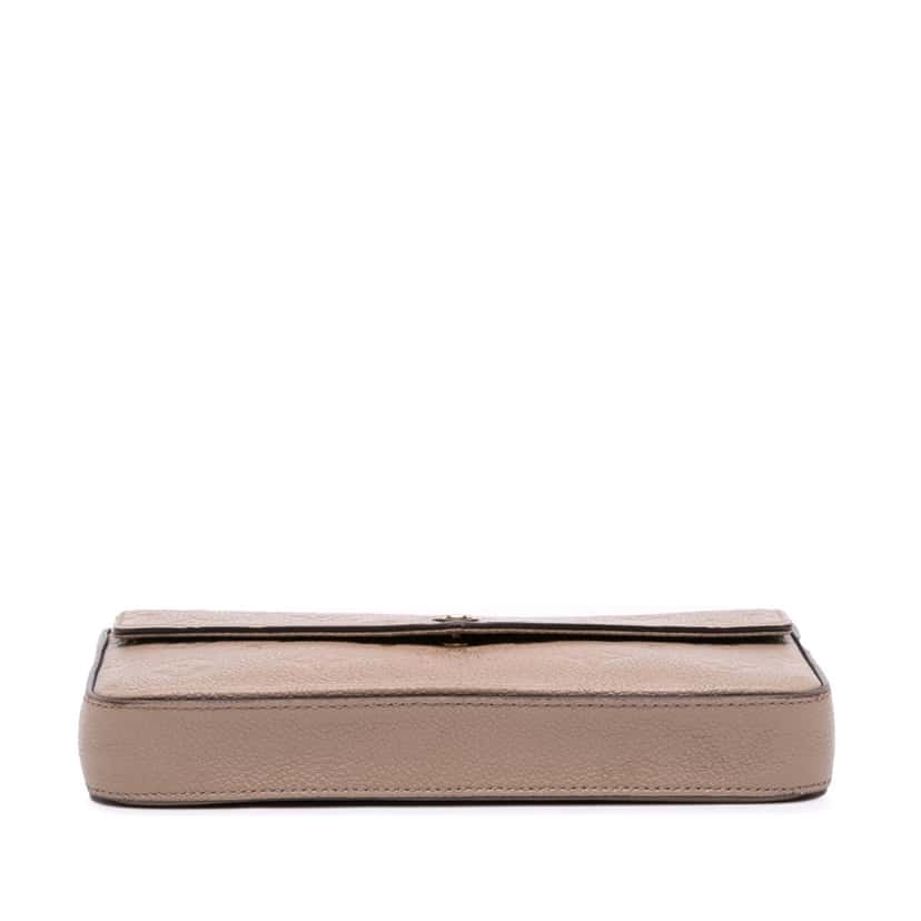 Louis Vuitton Monogram Empreinte Pochette Felicie Brown Leather Fair condition - Inside View
