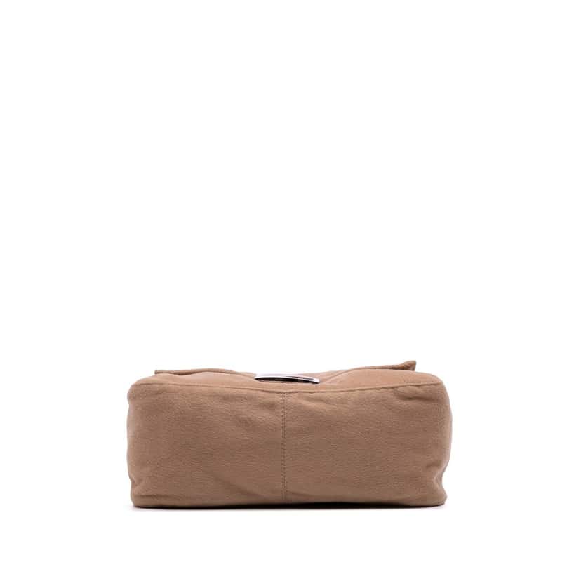 Fendi Cashmere Mamma Baguette Brown Wool Good condition - Inside View